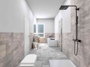 3D Visualisierung eines Badezimmers