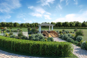 3D Visualisierung eines Pavillions