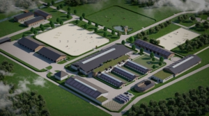 Architekturvisualisierung als Vogelperspektive